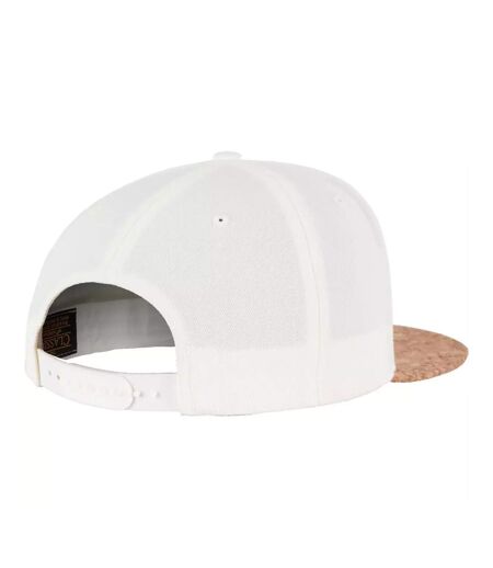 Casquette Ajustable Motif/style Liège Beige Pâle Flexfit