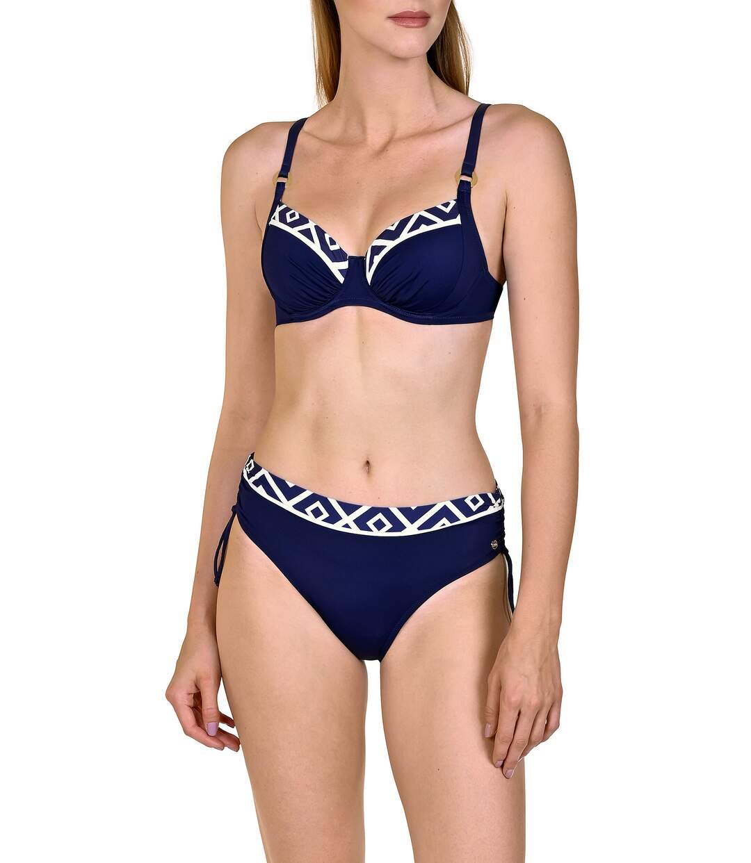 Haut maillot de bain armaturé Costa Rica bleu Lisca-2