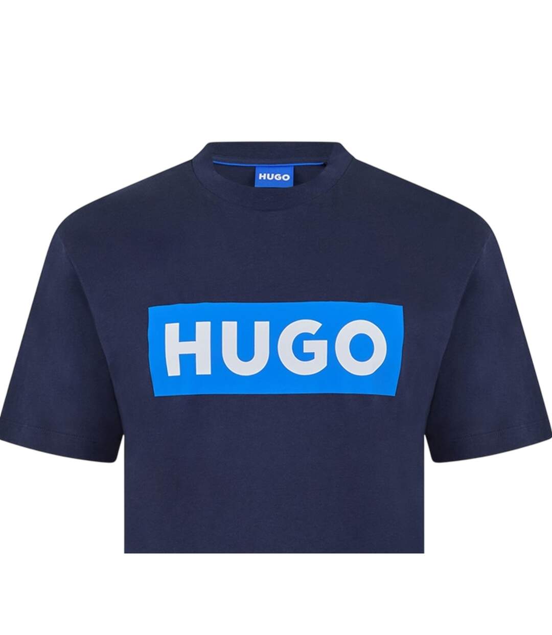 T-shirt Motif/style Logo Rectangulaire Adulte Bleu Marine Hugo Boss-3