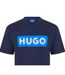 T-shirt Motif/style Logo Rectangulaire Adulte Bleu Marine Hugo Boss-3