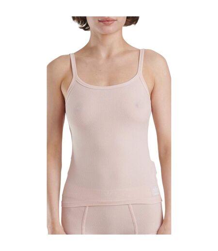 Womens/ladies Ribbed Camisole Peach Whip Adidas