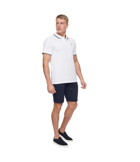 Mens Upwood Polo Shirt White Bewley & Ritch