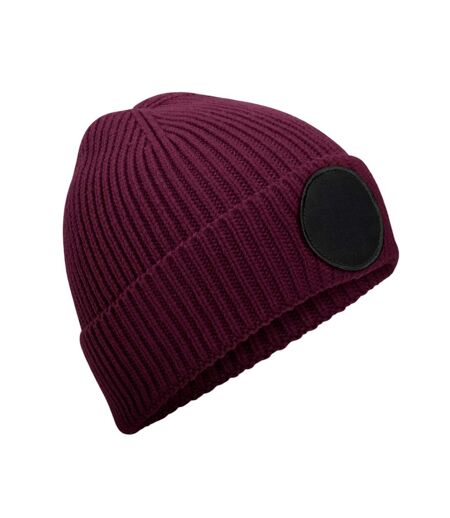 Bonnet Fashion Bordeaux Noir Beechfield