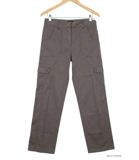 MAYFLOWER BEA1G - Pantalon Cargo Femme Gris : Style Ranger et Confort Coton