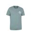 Mens bournemouth short-sleeved t-shirt pale green Mountain Warehouse-4