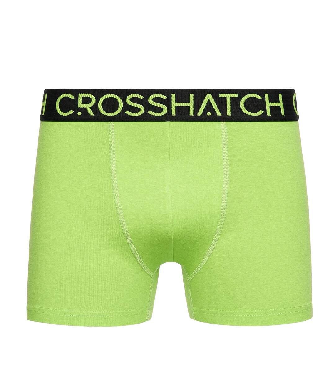 Pack of 3  Mens highlighter boxer shorts  green/red Crosshatch