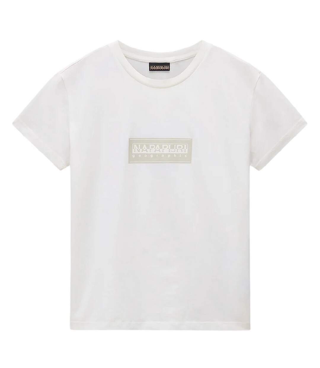 T-shirt Motif/style Logo Rectangulaire Femme Blanc Napapijri-1