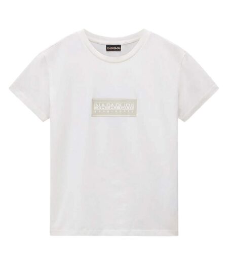 T-shirt Motif/style Logo Rectangulaire Femme Blanc Napapijri