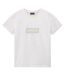 T-shirt Motif/style Logo Rectangulaire Femme Blanc Napapijri-1