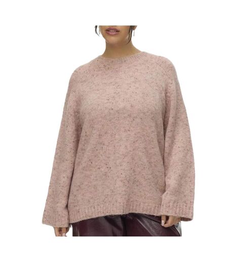 Pull en maille rose femme vero moda curve cingrid