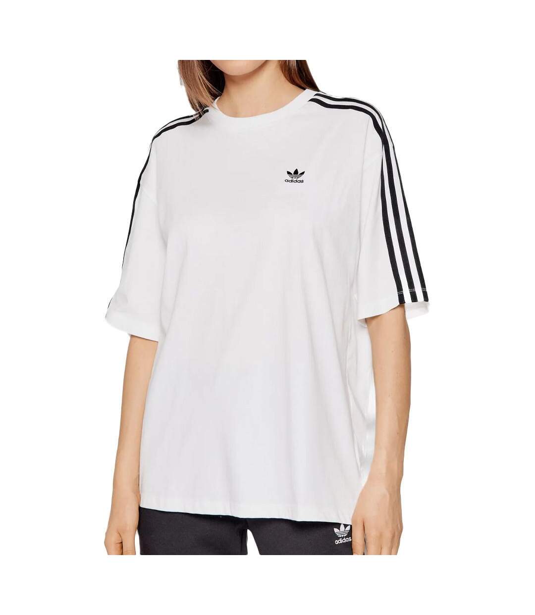 T-shirt Oversized Blanc Femme Adidas H37796 - 12A