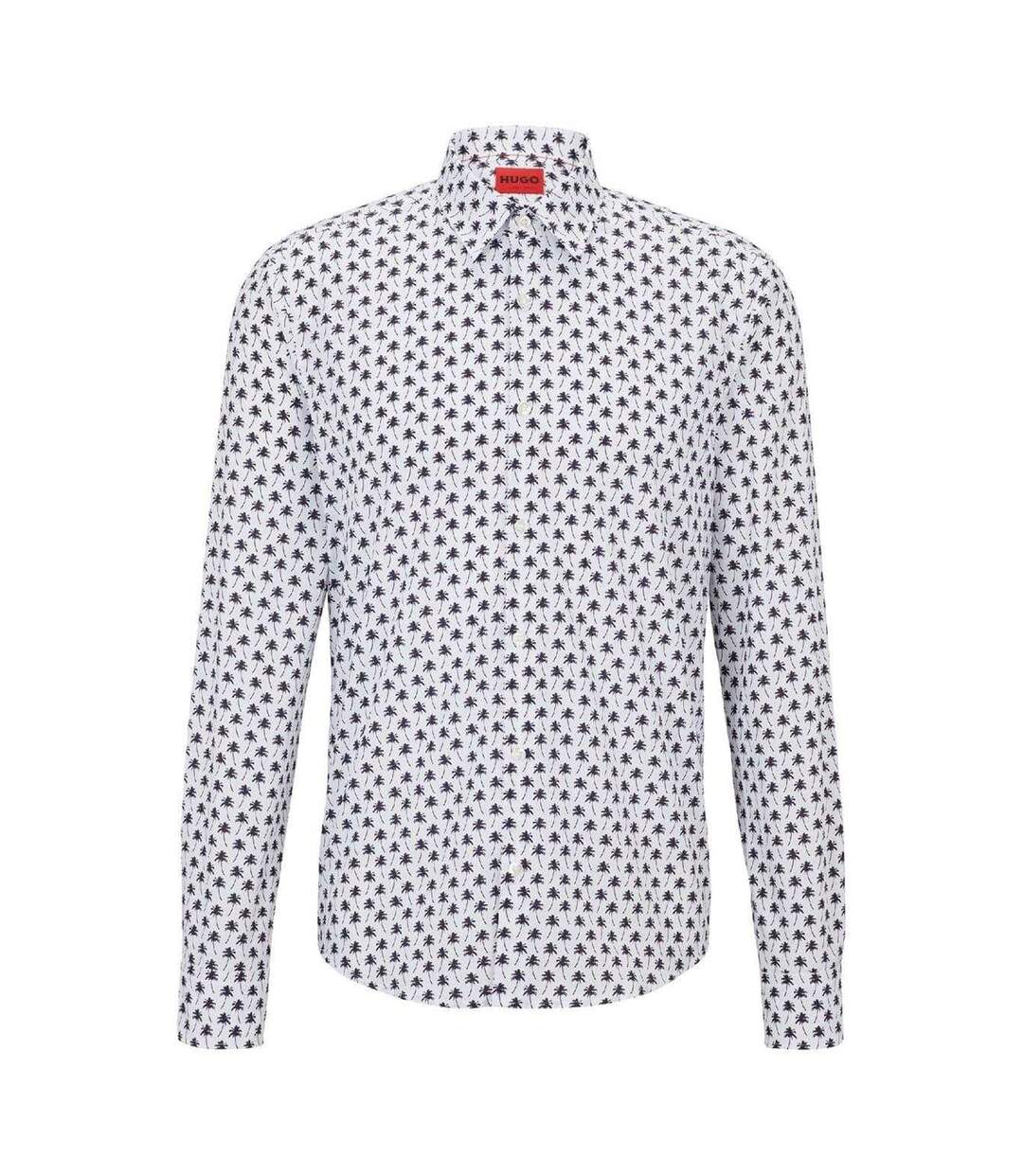 Mens Collared Regular Shirt White Hugo-1