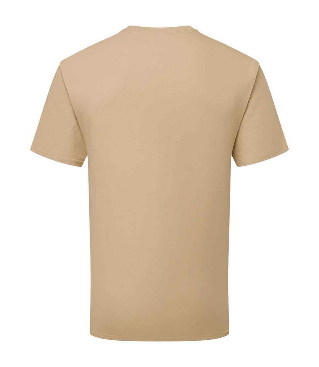 Mens Classic Ringspun Cotton T-shirt Tan Russell-2