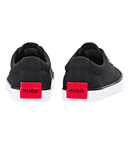 Mens Dyer Canvas Trainers Black Hugo