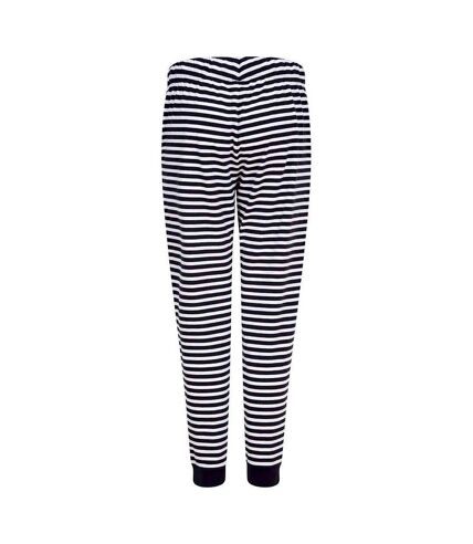 Pantalon de détente femme bleu marine / blanc SF