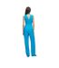 Womens/ladies Kisuse Polyester Blend Jumpsuit Blue Hugo-3