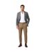 Mens Genius Virgin Wool Regular Trousers Medium Beige Boss-1