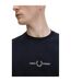 Mens Logo T-shirt Navy Fred Perry-4