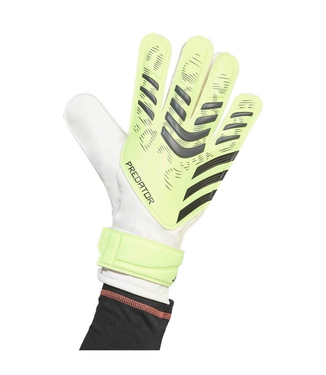 Gants De Gardien De But Entraînement Predator Adulte Citron Noir Adidas-3