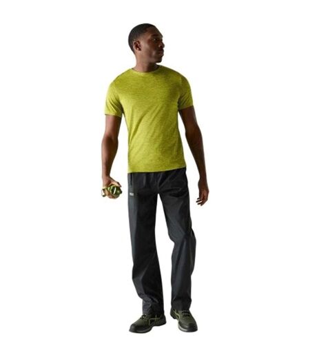 Pantalon Imperméable Uni À Taille Élastiquée Homme Bleu Marine Regatta