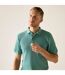 Polo Uni Manches Courtes Adino Homme Turquoise Regatta-4