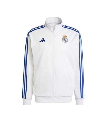 Haut De Survêtement Motif/style Real Madrid Cf Homme Blanc Adidas
