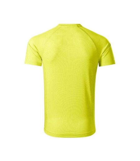 T-shirt Manches Raglan Motif/style Uni Destiny Homme Jaune Malfini