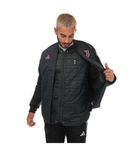 Mens 2022/23 Juventus Fc Travel Jacket Black Adidas