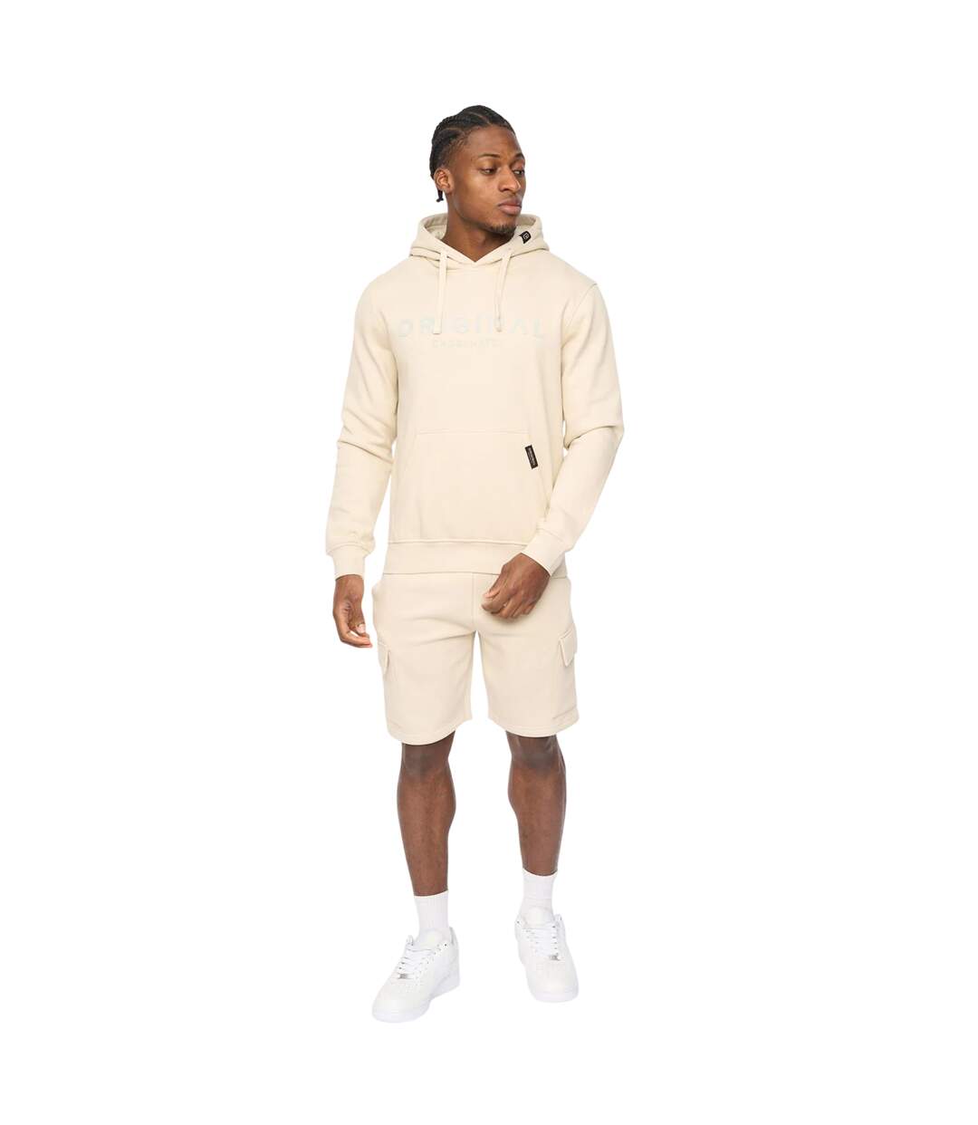 Sweat À Capuche Bardon Homme Gris Pâle Crosshatch-4