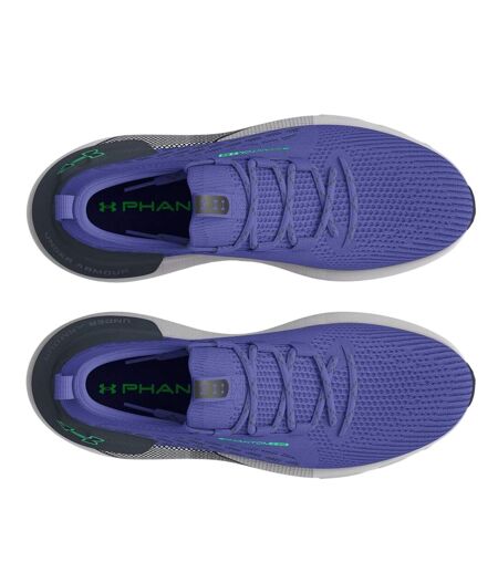 Mens Hovr Phantom 3 Ribbed Knitted Trainers Purple Under Armour