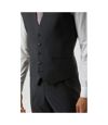 Burton Mens Grid Checked Slim Vest (Gray)
