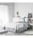 Housse de Coussin en Microfibre Andrea 60x60cm Blanc & Gris-3