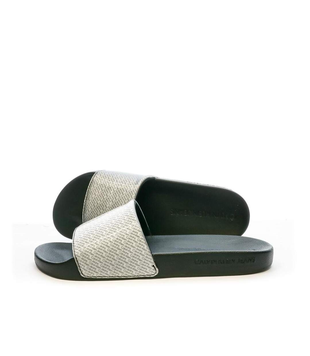 Claquette Gris irisé Homme Calvin Klein Jeans Slide Lenticular - 41-1