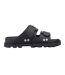 Womens/ladies Vegan Sandals Black Hunter-3
