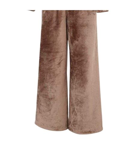 Womens/ladies Funnel Neck Loungewear Set Fig Biba