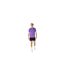Mens Vented Regular Short-sleeved Top Purple Asics-1