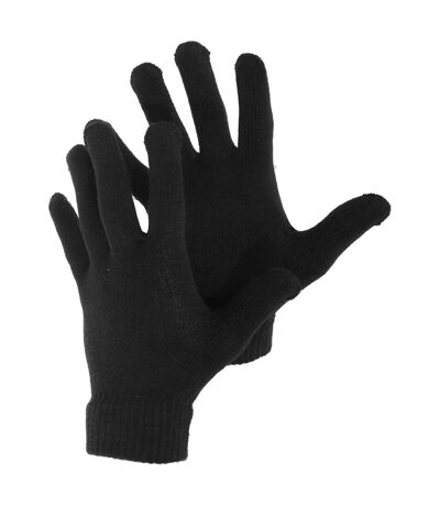 Mens Knitted Winter Magic Gloves (Black)