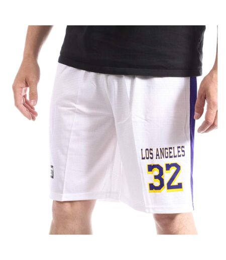 Short Basketall Blanc Homme Sport Zone Los Angeles Lakers - L