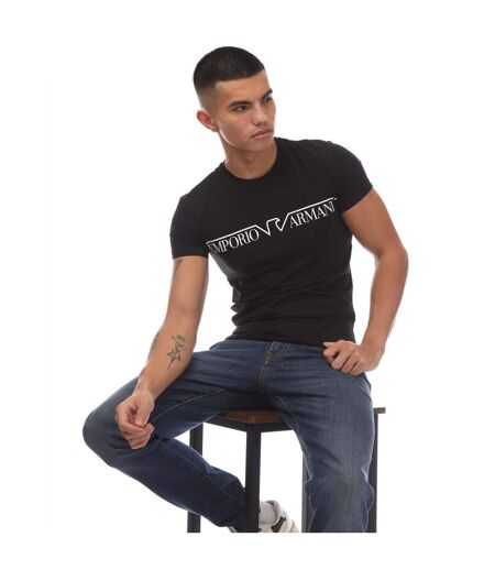 T-shirt homme noir Emporio Armani