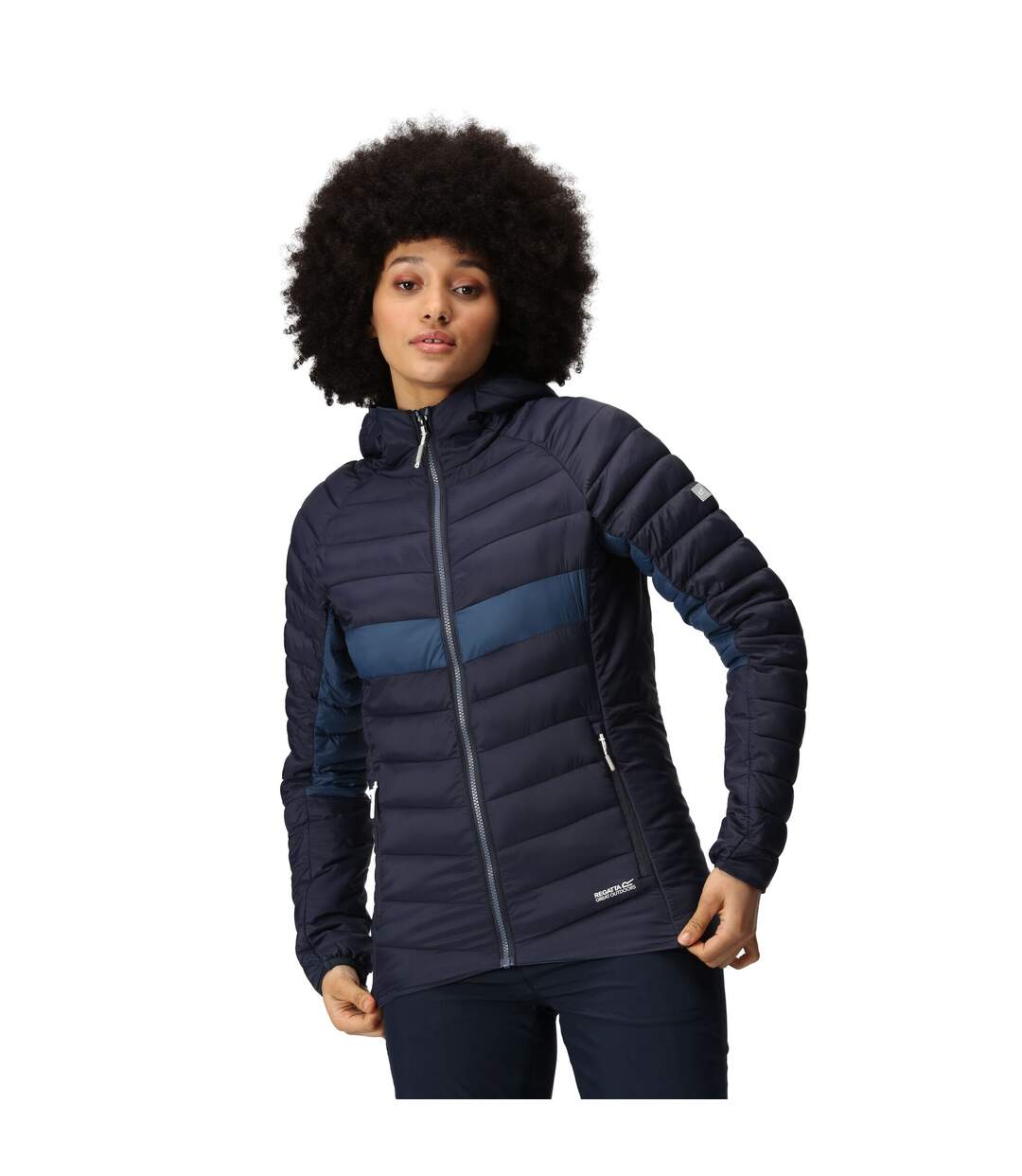 Veste à capuche harrock femme bleu marine / bleu amiral Regatta-3