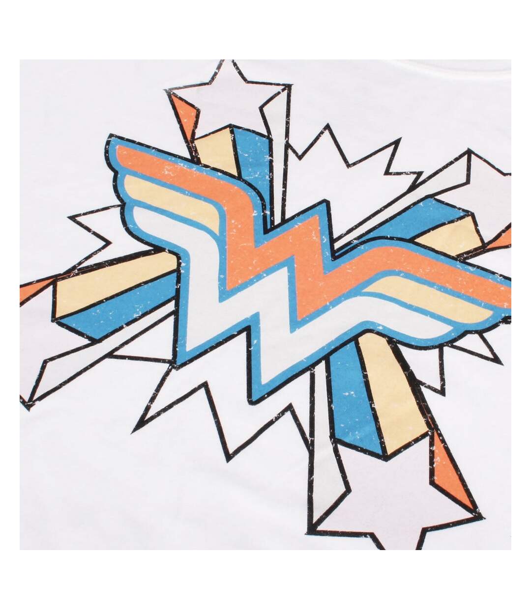 Wonder Woman - T-shirt - Femme (Blanc / Bleu / Rose) - UTTV1186