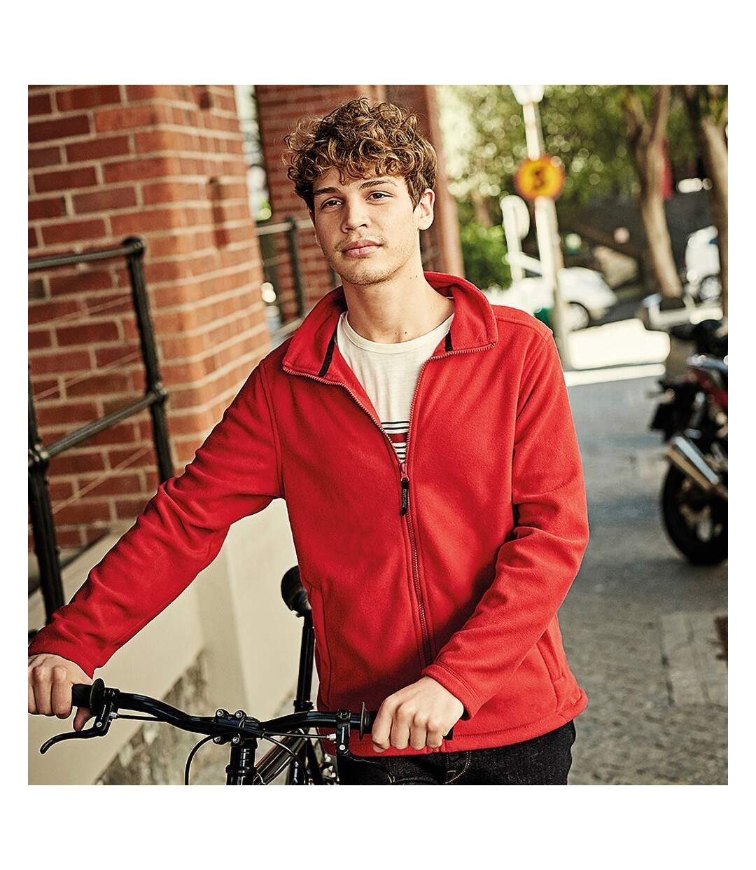Regatta Mens Plain Micro Fleece Full Zip Jacket (Layer Lite) (Classic Red) - UTBC2042