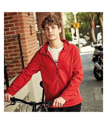 Regatta Mens Plain Micro Fleece Full Zip Jacket (Layer Lite) (Classic Red)