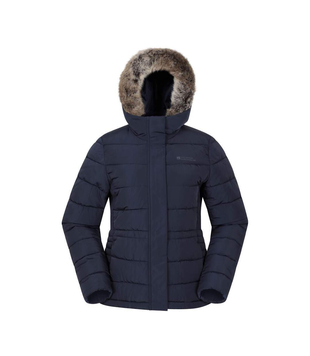 Womens/ladies Comfort Padded Jacket Navy Mountain Warehouse-1