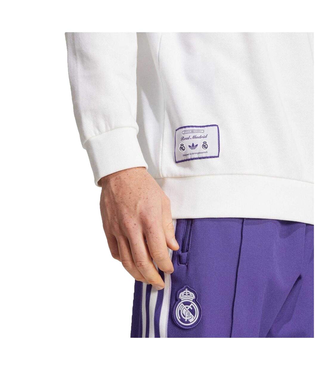Sweat Real Homme Blanc Adidas-3