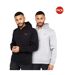 Pack Of 2  Mens Traymax Hoodie  Black Grey Marl Crosshatch-1