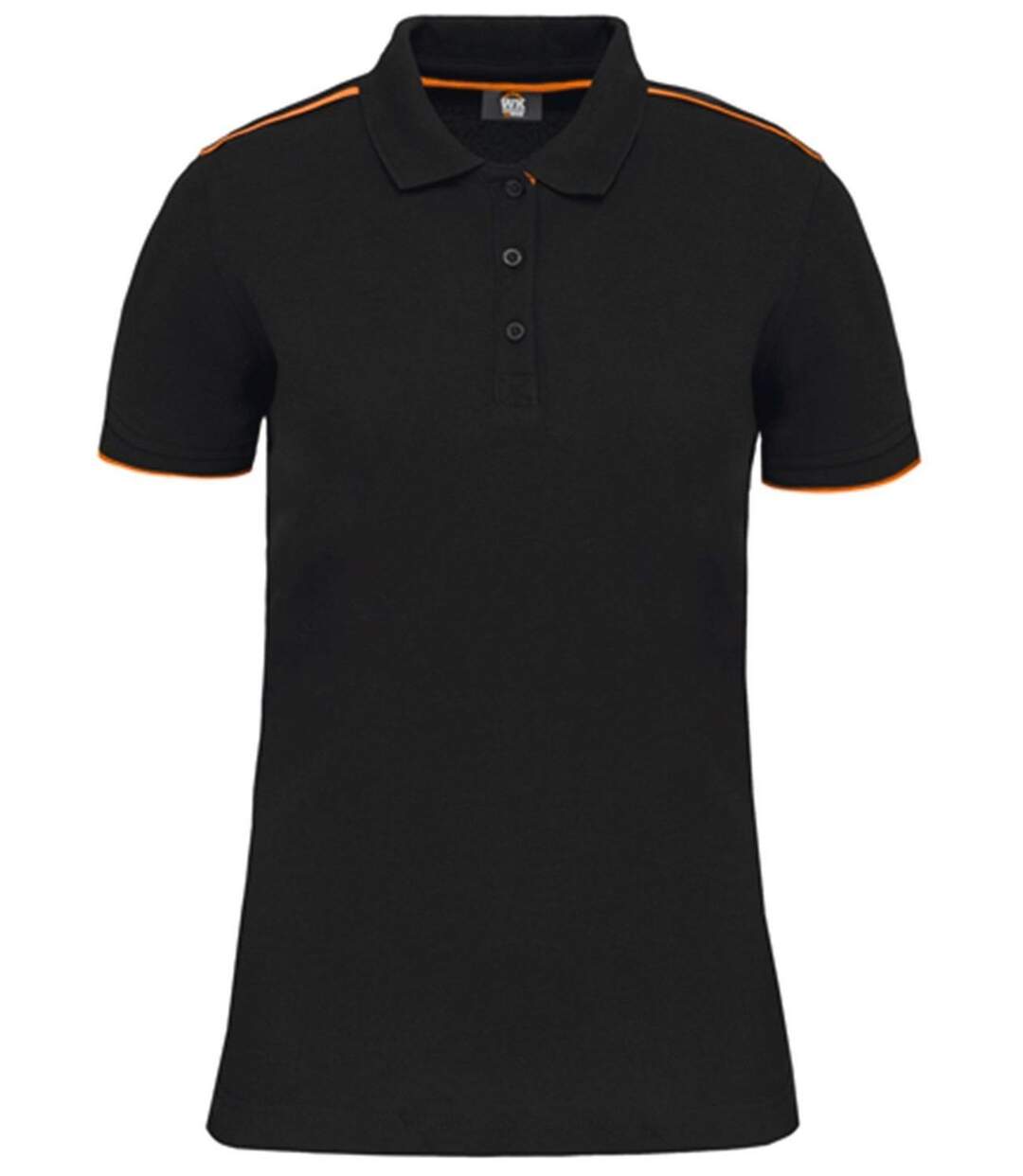 Polo professionnel DayToDay pour femme - WK271 - noir et orange