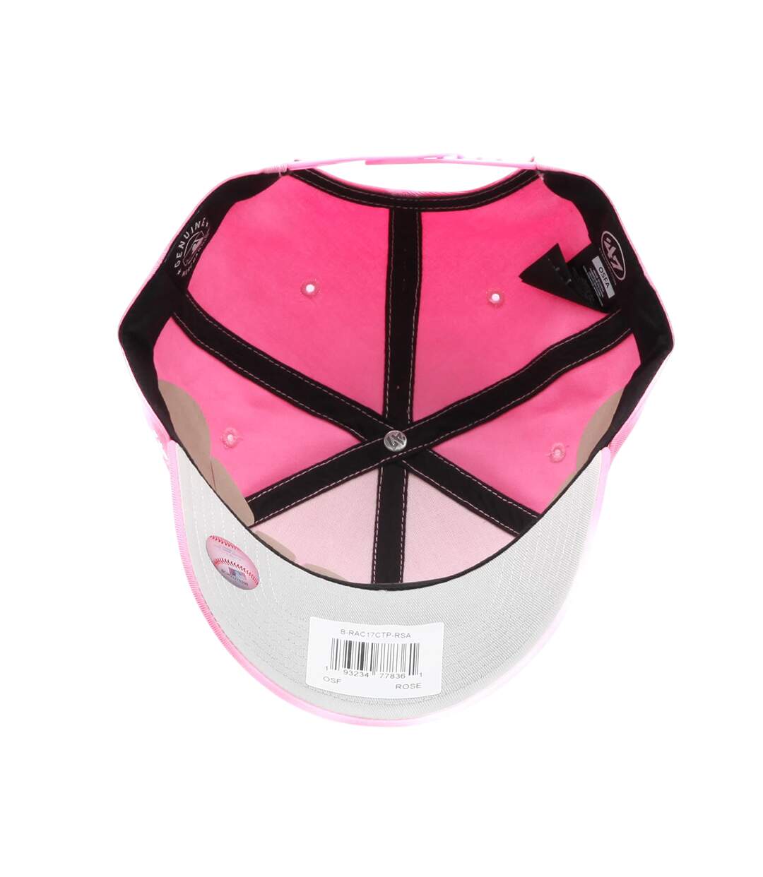Childrens/kids Mvp 47 Cotton Blend Baseball Cap Pink New York Yankees-3