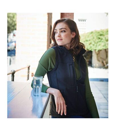 Regatta Womens/Ladies Flux Softshell Bodywarmer / Sleeveless Jacket (Water Repellent & Wind Resistant) (Navy/Navy) - UTRW1214