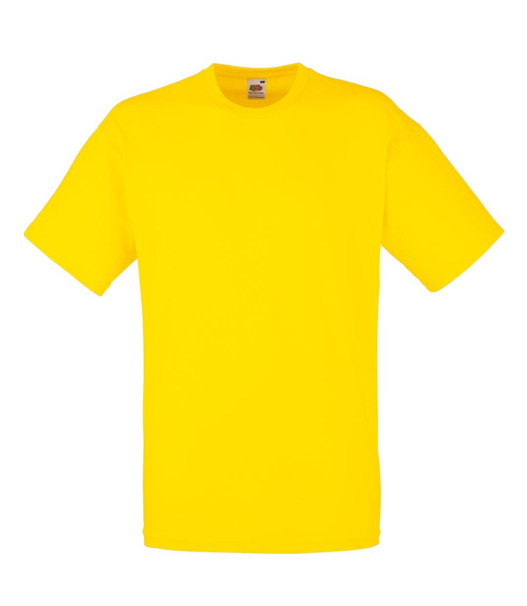 T-shirt manches courtes homme jaune vif Fruit of the Loom